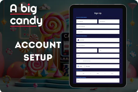 A Big Candy Casino Account Setup