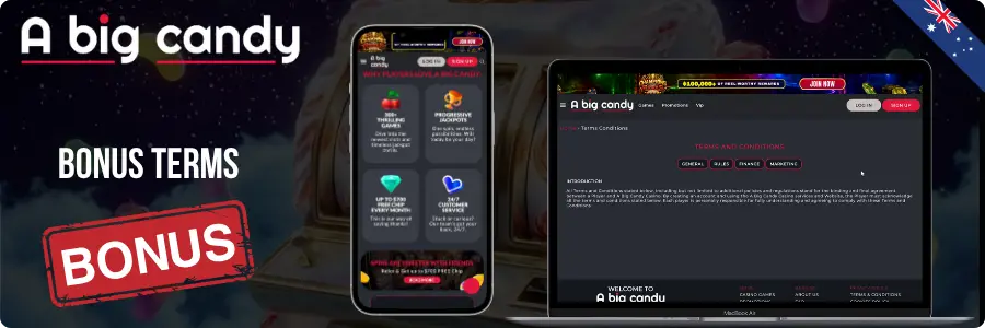 A Big Candy Casino betting rules and requirements